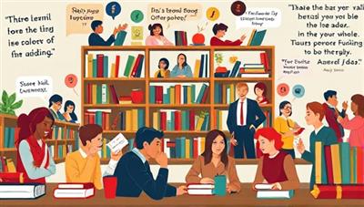 An artistic depiction of a vibrant online writing community, with diverse avatars of writers engaging in discussions, sharing stories, and collaborating on creative projects, surrounded by virtual bookshelves and inspirational quotes, capturing the essence of StoryForge Hub as a hub of creativity and collaboration.