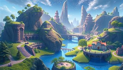 An immersive digital landscape depicting students navigating through educational challenges, collecting points, and unlocking achievements in a visually stimulating and captivating virtual world that blends gaming and learning seamlessly.
