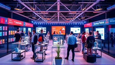 An image of a virtual gig marketplace with freelancers showcasing their skills and expertise through dynamic profiles, and gig recruiters browsing through project listings, creating a vibrant and interactive platform for talent exchange and project collaboration.