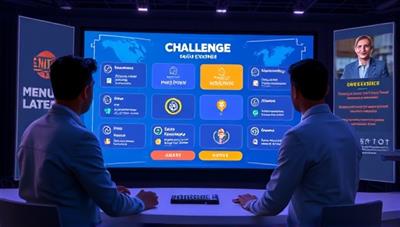 An interactive game interface on the platform where candidates navigate challenges and quizzes related to their skills and competencies, with employers observing their performance in real-time, creating a dynamic and engaging recruitment process.