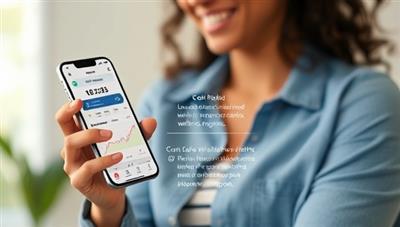 An individual using the VitalAI Care app to track their daily health metrics, receive personalized wellness tips, and schedule a virtual consultation with a healthcare provider, highlighting convenience, proactive care, and digital health support.
