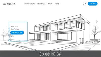 An online architectural drawing course platform featuring interactive drawing tutorials, sketching exercises, and creative prompts designed to inspire and educate aspiring architects and artists, fostering a supportive and collaborative learning environment.