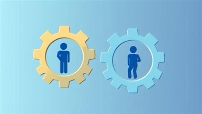 An illustration of interconnected gears symbolizing the seamless synchronization between job seekers and employers facilitated by the AI-powered talent matching platform, conveying efficiency and precision in recruitment.