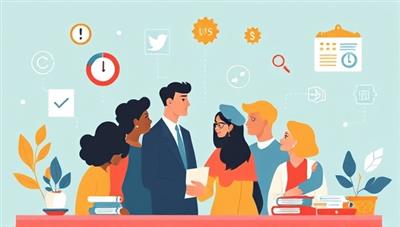 An illustration of a diverse group of freelancers engaging with legal professionals on a digital platform, surrounded by icons representing freelance services and legal documents, conveying collaboration and support in the freelance community.
