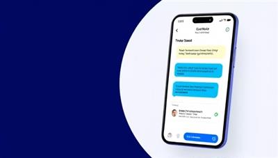 A modern visual representation of a chatbot interface with personalized investment recommendations displayed on a smartphone screen, showcasing the AI-powered capabilities and user-friendly design of the platform for seamless financial advice and guidance.