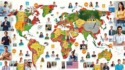 An artistic collage featuring a global mosaic of creative contributors from different backgrounds and cultures, each contributing unique elements to a collaborative content creation project, symbolizing the diverse and inclusive nature of CrowdCreaTech's crowdsourced content platform.