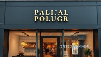 A sleek and modern boutique storefront with elegant signage displaying 