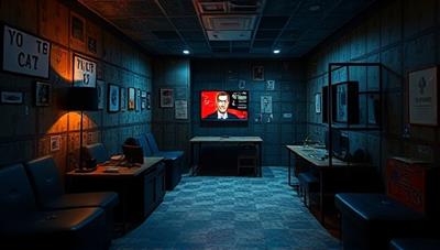 An immersive virtual escape room setting with intricate puzzles, mysterious clues, and a team of players working together to unravel the secrets and escape, creating a sense of suspense and excitement in a digital space.