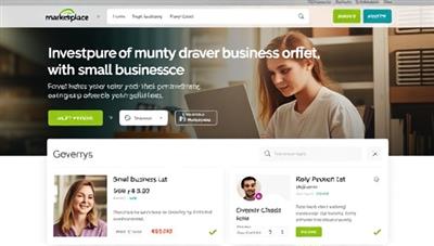 An online marketplace interface displaying various small business loan listings and investor profiles, showcasing a transparent and community-driven approach to funding small businesses.