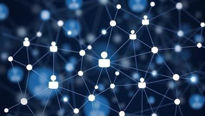 An engaging graphic of interconnected nodes representing individuals and insurance coverage, symbolizing community support and collaboration in the insurance industry.