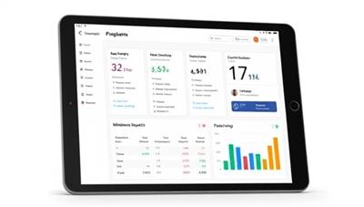 An intuitive property management dashboard displayed on a tablet device, showing rent payment alerts, maintenance requests, and financial summaries in a visually appealing and organized layout, highlighting efficiency and convenience for users.