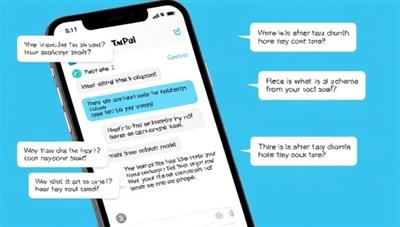 An engaging visual of a smartphone screen displaying the TaxPal Chat interface with tax-related chat bubbles and helpful tips, showcasing the interactive and user-friendly nature of the virtual tax advisory chatbot.