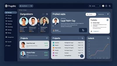 An interactive legal freelancer marketplace interface displaying profiles of legal professionals, project listings, and a user-friendly dashboard for managing tasks and communications, illustrating the efficiency and transparency of hiring freelance legal talent through the platform.