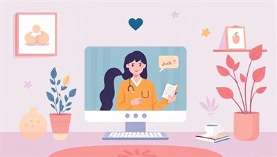 An emotive digital illustration depicting a virtual therapy session with a counselor providing support and guidance on a screen, surrounded by calming imagery and mental wellness resources, conveying a safe and supportive virtual space for individuals seeking mental health counseling and emotional well-being.