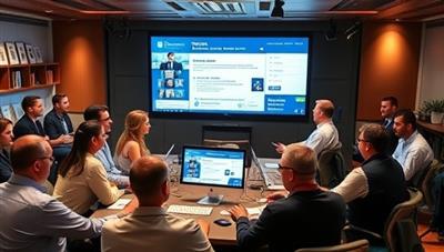 A vibrant online community setting with tax experts and users engaging in discussions and sharing tax tips and advice, symbolizing collaboration, expertise, and support.