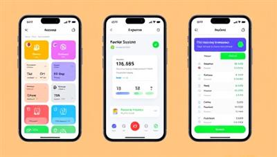 An engaging mobile app interface showcasing different expense categories, receipt scanning feature, and real-time expense tracking, illustrating the app's ease of use and efficiency in managing finances.