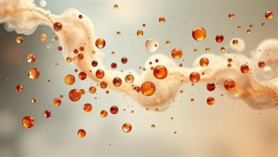 An artistic depiction of various fragrance notes floating in the air, intertwining and blending harmoniously, symbolizing the creativity and individuality of personalized scent creation.