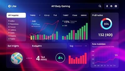An AI-driven prediction platform interface displaying gaming market trends, upcoming releases, and data insights, with interactive analytics tools, accurate predictions, and customizable reports, demonstrating the intelligence and value of the platform for gamers and industry professionals in the dynamic gaming market.