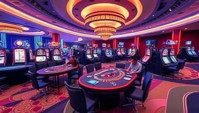 An immersive virtual reality setting with a digital casino floor, realistic game tables, and avatar representations of players engaging in a thrilling gaming session, capturing the excitement and realism of the VR casino experience.