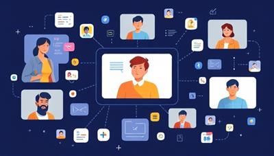 An interactive visual representation of virtual skill-sharing sessions, featuring users from different backgrounds and expertise engaging in online learning activities, exchanging knowledge and skills through a digital platform, encapsulating the spirit of collaborative learning and mutual growth.