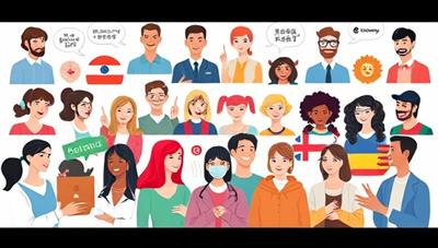 A vibrant virtual language exchange platform showcasing diverse avatars conversing in different languages, interactive language games, and cultural learning modules, creating a lively and immersive language learning environment that fosters global connections and linguistic growth.