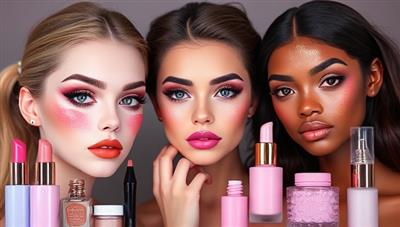 A digital art piece representing a unique and colorful beauty NFT collection featuring virtual makeup looks, skincare routines, and beauty tutorials, highlighting the exclusive and collectible nature of GlowChain's beauty NFT marketplace.