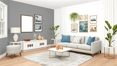 A virtual interior design consultation session where a designer shares a digital mood board with a client, discussing color schemes, furniture placement, and decor accents, creating a visually inspiring and collaborative design experience.