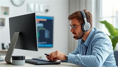 An engaging visual of a virtual tech support session, with a technician assisting a user through a video call, showcasing a seamless and efficient troubleshooting experience, emphasizing expertise and reliability.