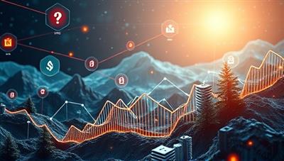 A futuristic digital landscape with blockchain elements intertwining with traditional investment symbols, showcasing the integration of technology and finance on the BlockGrow platform, appealing to tech enthusiasts and forward-thinking investors.