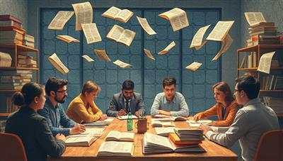 An artistic depiction of a virtual writing workshop with diverse writers engaged in brainstorming sessions, surrounded by floating book pages and creative inspiration, conveying a collaborative and imaginative writing environment.