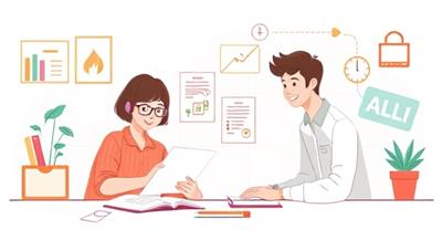 An illustration depicting a student and a tutor engaging in an interactive online tutoring session, with virtual tools and a personalized learning environment, showcasing the convenience and effectiveness of TutorMatch Pro.