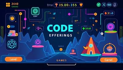 An exciting game-like interface of the coding platform with colorful levels, coding challenges, and rewards, creating a dynamic and interactive learning environment for aspiring programmers.