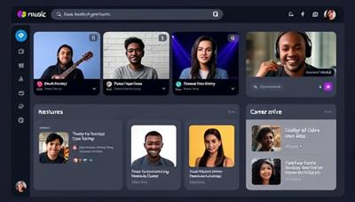 An online dashboard of the music mentorship platform showcasing virtual mentorship sessions, music resources, and career advice from industry professionals, creating a supportive and inspiring environment for aspiring musicians.