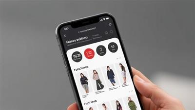 A smartphone screen displaying a sleek and user-friendly app interface with outfit suggestions tailored to different user profiles, showcasing versatility and personalization.