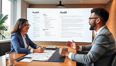 A virtual meeting scene with a professional assisting a client during a tax audit, with digital audit documents, legal guidelines, and a confident client discussing audit strategies, conveying expertise and support in challenging tax situations.