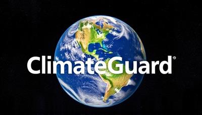 A visual representation of ClimateGuard Alliance as a united front of insurance providers against a backdrop of the Earth affected by climate-related disasters, symbolizing solidarity and protection in the face of environmental risks through sustainable insurance solutions.