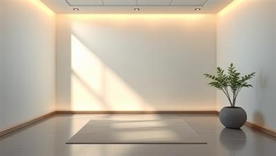 A serene and tranquil visual representation of a virtual meditation space, with soft lighting, soothing nature sounds, and a tranquil atmosphere conducive to mindfulness practice, evoking a sense of peace and relaxation for the viewer.
