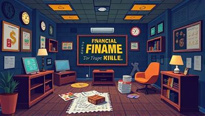 An engaging digital illustration featuring a virtual escape room setting with financial-themed puzzles, interactive challenges, and teamwork dynamics, immersing participants in a captivating and educational adventure through the world of personal finance.