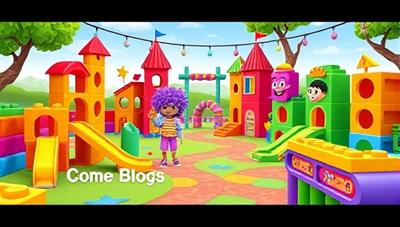 A colorful and playful virtual coding playground filled with coding blocks, interactive puzzles, and animated characters, creating a stimulating and joyful environment for kids to explore coding concepts and develop their programming skills, encouraging creativity and learning through play.