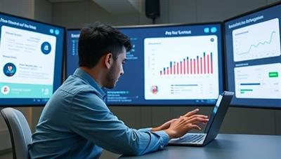 An AI-powered tutor assisting a student virtually, with digital screens displaying personalized lesson content and engagement metrics, showcasing the platform's advanced technology and tailored learning experience.