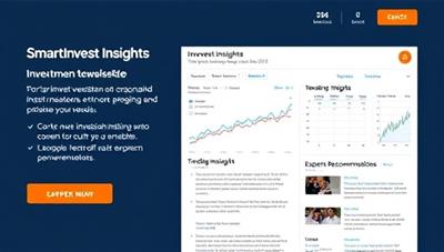 A visual representation of the SmartInvest Insights newsletter service with a personalized investment dashboard, trending market insights, and expert recommendations, symbolizing a valuable source of investment information and analysis for subscribers.