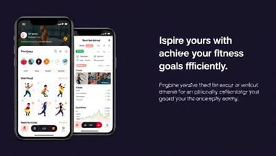 A sleek mobile app interface displaying a personalized workout plan with animated exercises, a progress tracker, and nutritional recommendations, inspiring users to achieve their fitness goals efficiently.