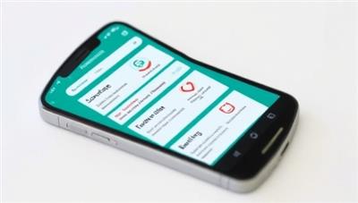 An interactive smartphone displaying the MaintainEase app interface, with features like maintenance scheduling, service provider connections, and real-time alerts, illustrating the convenience and simplicity of property upkeep through technology.