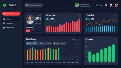 An interactive health dashboard showcasing personalized health recommendations, fitness goals, and nutritional insights, with AI-generated wellness plans and progress tracking features, illustrating a holistic approach to individual well-being.
