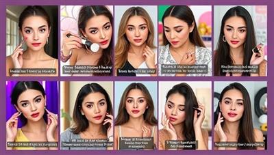 A series of engaging TikTok beauty videos showcasing quick beauty tips, product recommendations, and mini-tutorials, featuring vibrant visuals, catchy music, and helpful captions, capturing the essence of fun and informative beauty content.