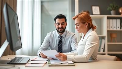 A professional consultant providing virtual tax resolution services via video conferencing, reviewing tax documents and negotiating with tax authorities, conveying expertise and support in resolving complex tax matters for clients in need of assistance.