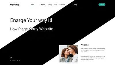 An elegant and sleek one-page website design mockup featuring a smooth vertical scroll, visually distinct sections, and engaging content layout, illustrating the power of concise storytelling and impactful design within a single web page.