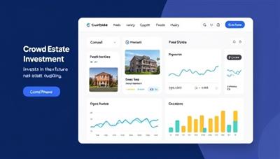 An engaging digital interface of the CrowdEstate Fund platform showcasing diverse real estate investment opportunities, interactive graphs, and user-friendly navigation, inviting users to explore and invest in the future of real estate crowdfunding.