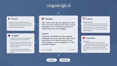 A visual representation of the LinguaLogic AI platform in action, showcasing a dynamic interface with multilingual text inputs and outputs, real-time translation suggestions, and cultural context indicators, demonstrating the cutting-edge technology and user-friendly design of the service for clients seeking high-quality language solutions.