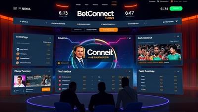 A dynamic digital hub interface showcasing the BetConnect Oasis platform, with users interacting, sharing predictions, and engaging in friendly betting competitions across various sports and entertainment categories, creating a vibrant and social betting environment for users to connect and compete.